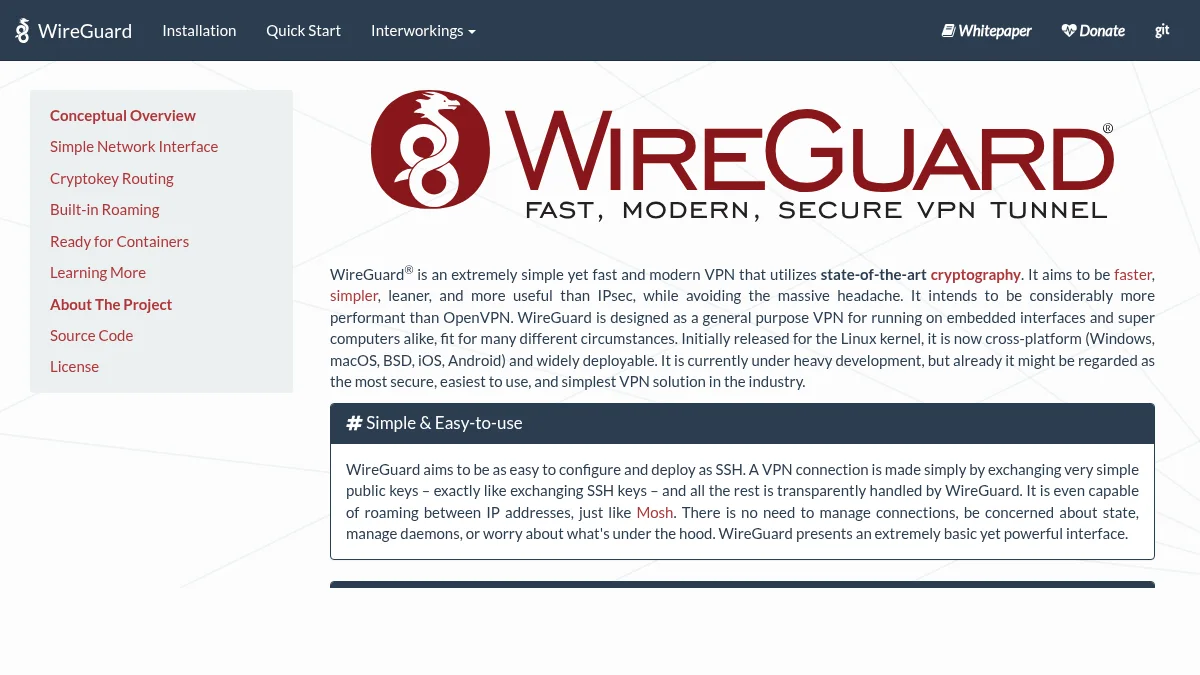 Схема сетевого шлюза WireGuard на VPS